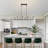 Raghid 8-Light Dining Room Black Chandelier Kitchen Island Lighting Dining Room Light Fixture