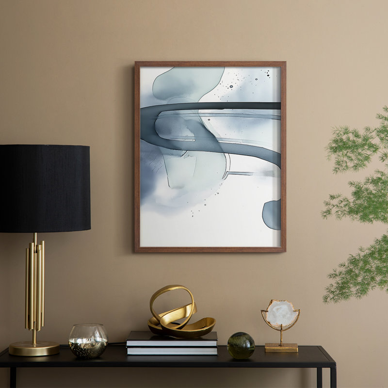 ABSTRACT Series DCCXL Framed Print - Solid Wood, Walnut, 30" H x 24" W