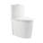 St. Tropez Two-Piece 12" Rough-in 1.1/1.6 GPF Dual Top Flush Elongated Toilet in Glossy White