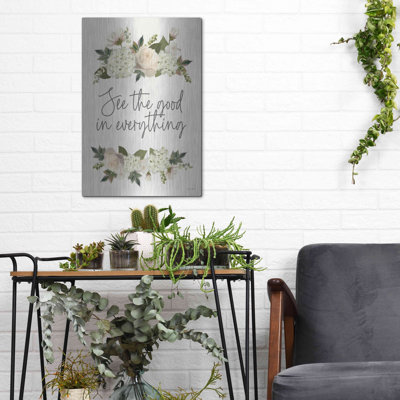 «See The Good In Everything» par House Fenway, art mural en métal