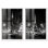 Ensemble de décoration murale « Nightly Visit » avec impression sous cadre-cadre d'Art Remedy, cadre noir, 10 x 15
