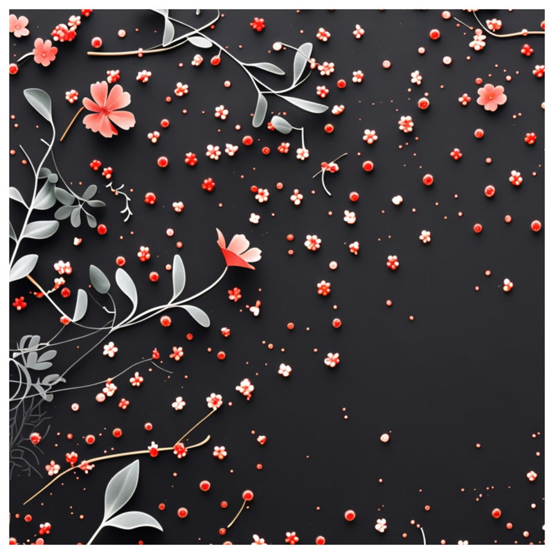 Jeté Floral, 50in W x 60in H