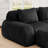 114" Flannel L-Shaped Modular Sectional With Ottoman-873230049