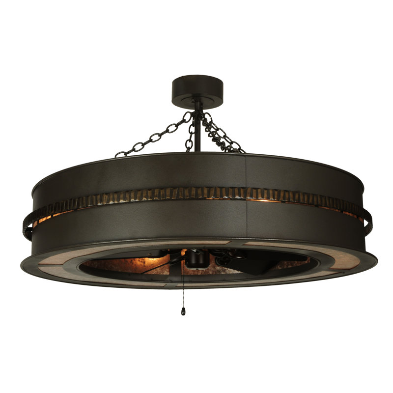 Bjarki 8 - Light Dimmable Drum Chandelier