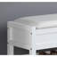 Banc avec rangement pour chaussures Rouen, blanc-425855490
