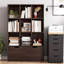 Organisateur de rangement 9 cubes avec tiroirs, bibliothèque haute avec rangement-167808613