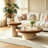 35.43-inch modern mushroom-shaped round coffee table