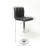 Swivel Faux Leather Adjustable Hydraulic Bar Stool, Set Of 2-2059782549