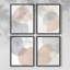 Pastel Shifting Spheres I, impression encadrée - ensemble de 4-963387947-963387944
