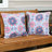 16" x 16" Polyester Square Outdoor Throw Pillows - Blue and Red Floral-555153862