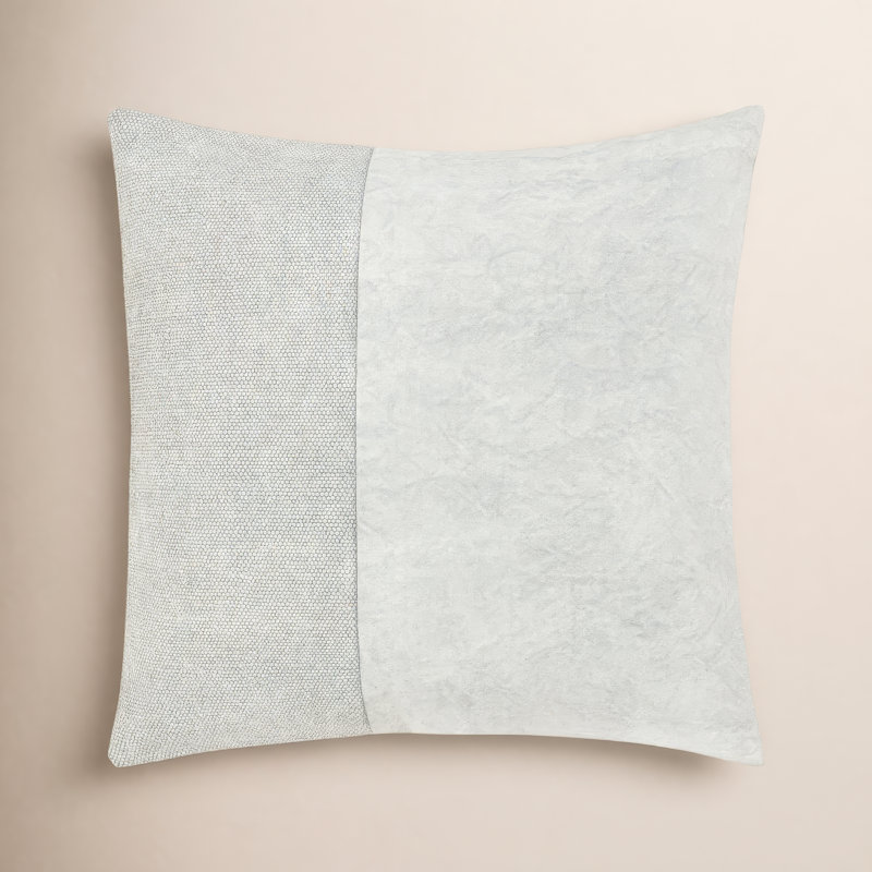 Janesa Cotton Reversible Throw Pillow, Down, 22" x 22"