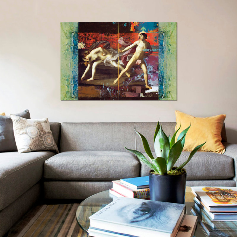 « it & it », impression sur toile, H 26 po x l 40 po x P 1,5 po, Toile tendue