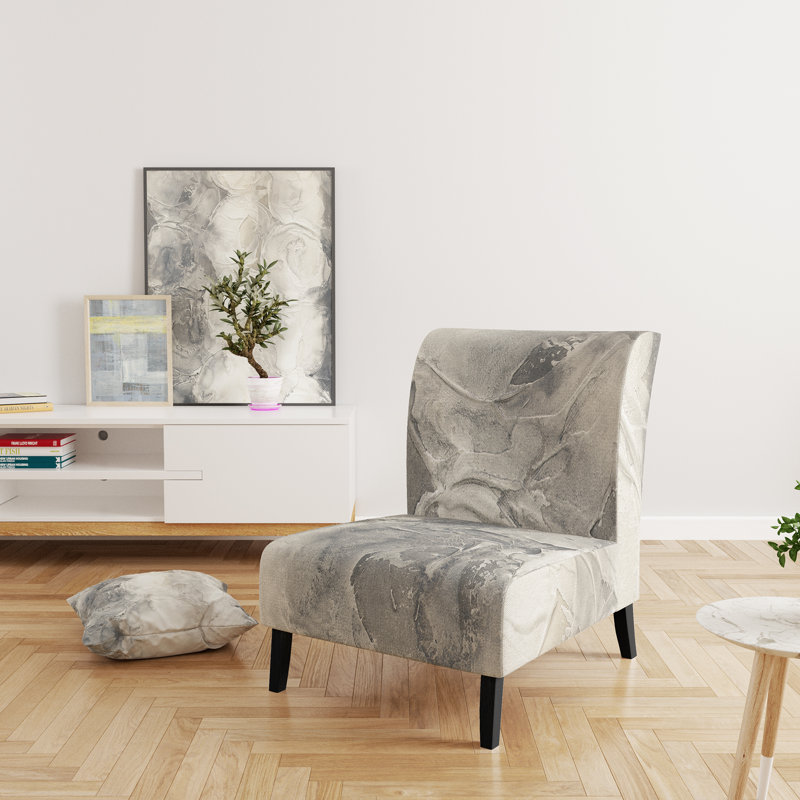 Fauteuil de chambre rembourré Gray Circles I