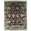 Handmade Cotton and Silk Damask Area Rug