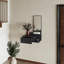 Meuble-lavabo flottant en wengé avec miroir inclus