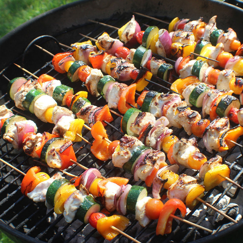 Kebabs brochettes et shish, H 8 po x l 0,01 po x P 0,01 po