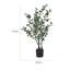 Pot 35 po Faux Eucalyptus en polypropylène (PP)