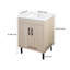 Ensemble de meuble-lavabo simple autoportant 24 po avec plateau en céramique 24 po