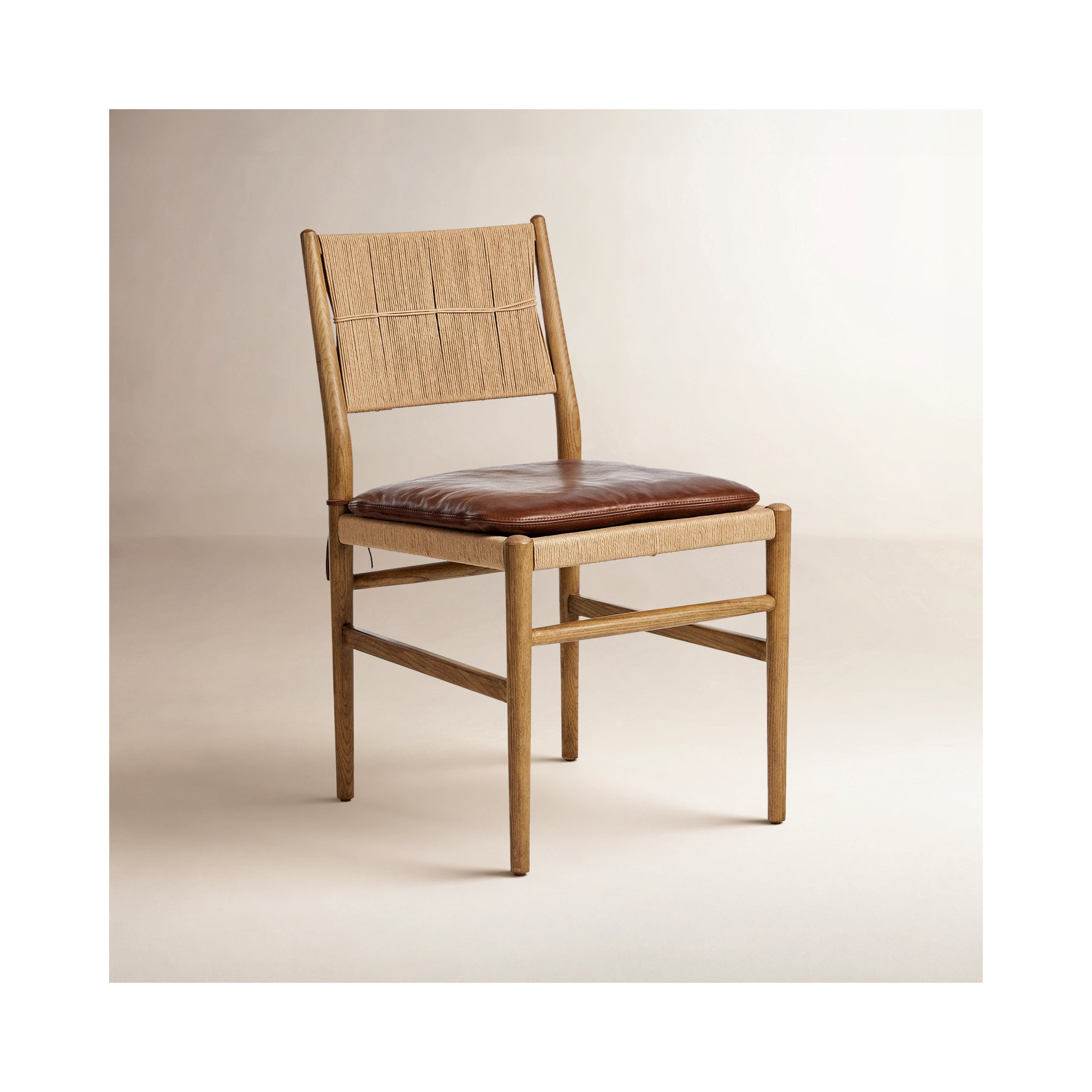 Dara Dining Chair With Cushion, Dulane Mahogany