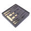 Luxury Bronze New York Chess Set with Marble Hatch Board