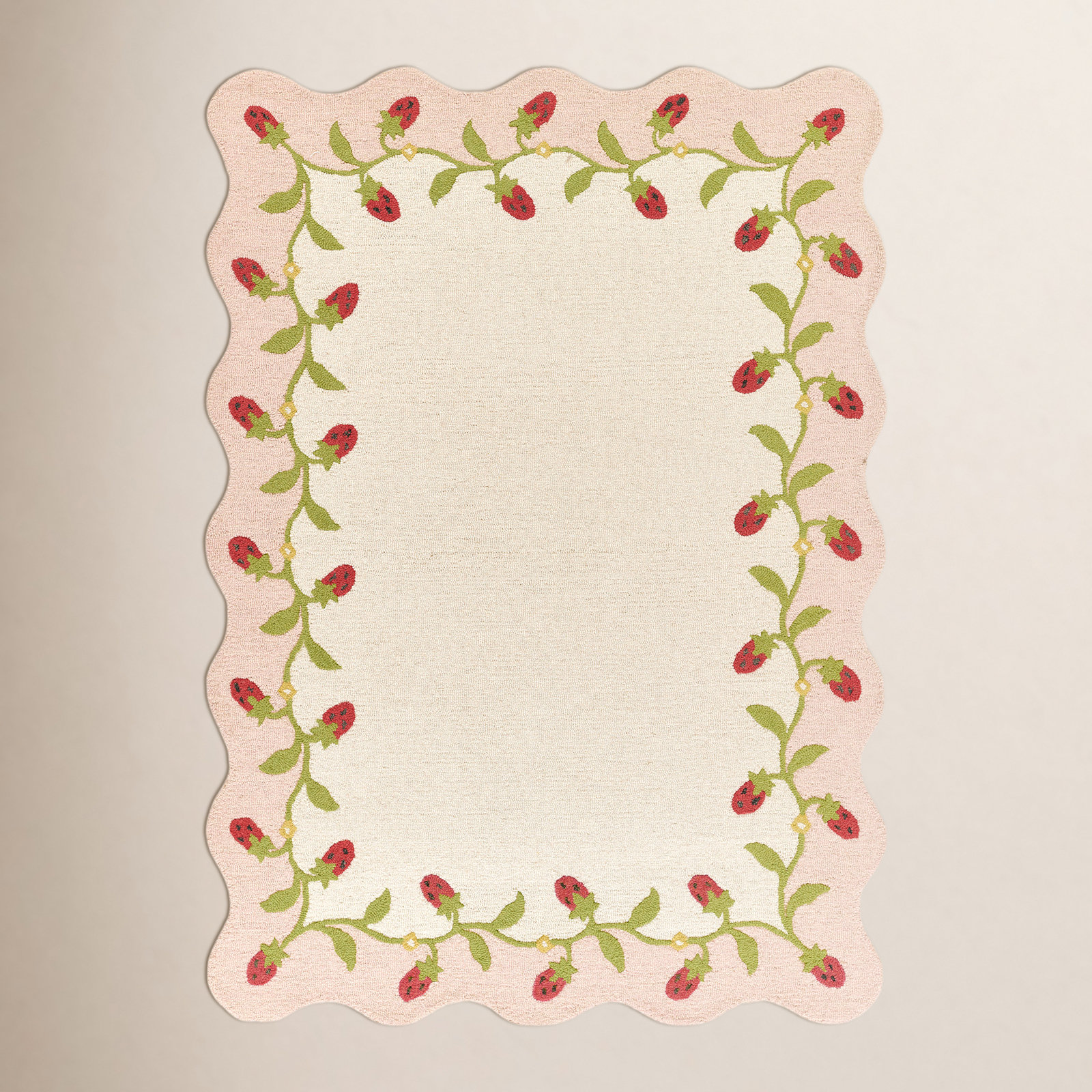 Lola Multi Hand-Tufted Floral Wool Rug, Rectangle 2' x 3'