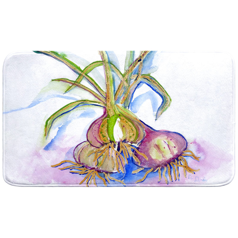 Vidalia Onions Bath Mat, 30" L x 18" W