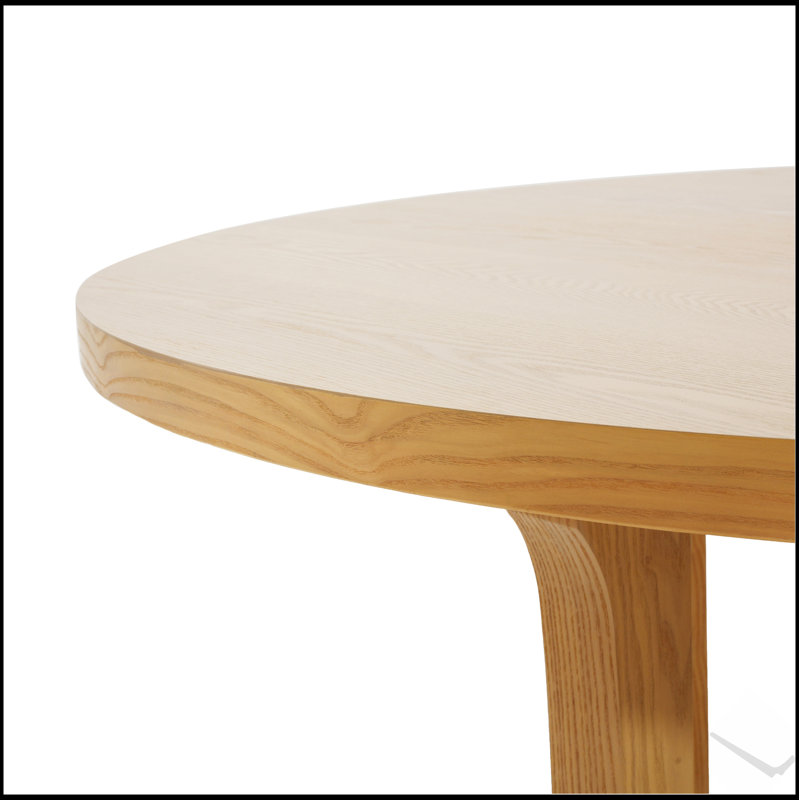 Table de salle à manger 48 pouces ronde avec charme campagnard, conception peu encombrante pour des rassemblements confortables et une durabilité durable