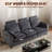 95.3'' Upholstered Sofa-cloud Couches With Pillows, Usb&type-c Ports For Bedroom,apartment,office-1406243867
