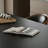 Modern Black Rectangular Dining Table-1815390740