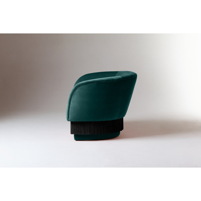 La Folie Barrel Chair, Duck Velvet