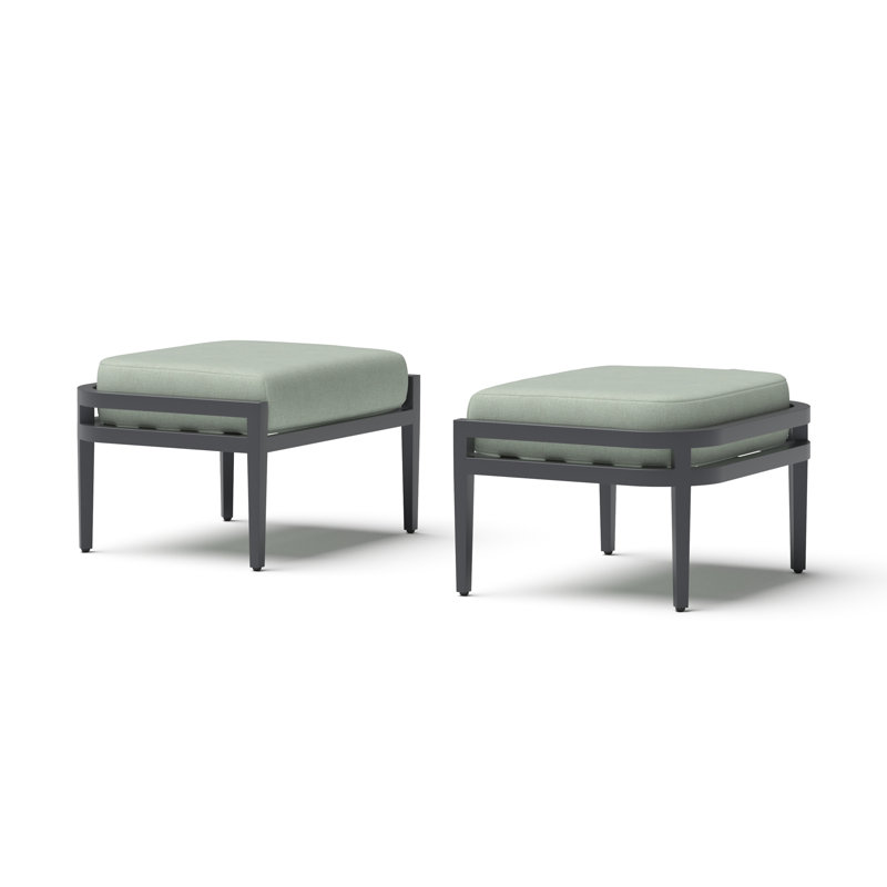 Repose-pieds Morelia (ensemble de 2) - Toile oasis, Toile oasis