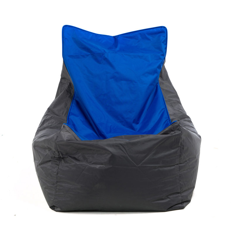 Outdoor Friendly Refillable Classic Bean Bag, Navy Blue/Grey