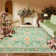 Vintage Bird Washable Area Rugs for Living Room Floral Soft Rug Low Pile Print Carpet