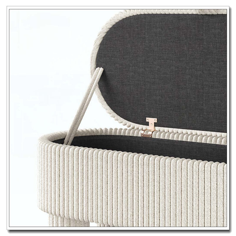 Banc rembourré Modern, Beige