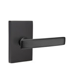 Geneva Flat Privacy (Bed & Bath) Door Lever with Rectangle Rosette