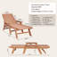 Chaise longue d'extérieur inclinable réglable à 6 positions-129473138