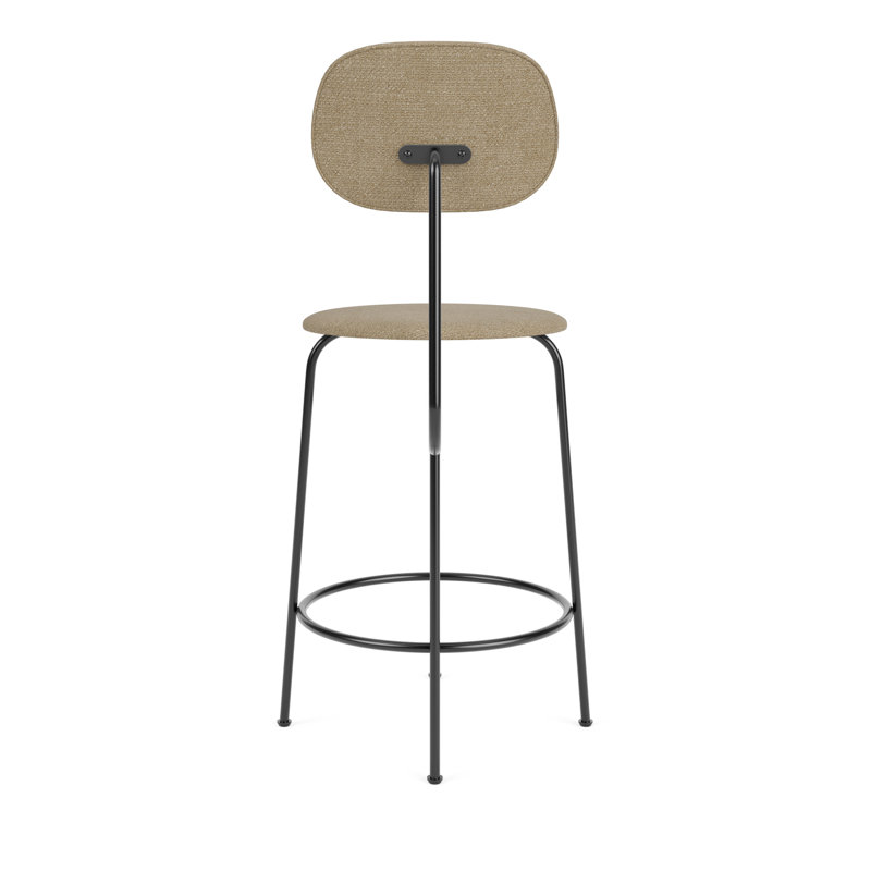Afteroom Bar Chair Plus with Steel Frame, Counter Stool (25" Seat Height), Brown Acrylic