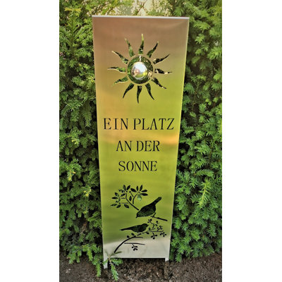Alicea Stainless Steel Garden Sign