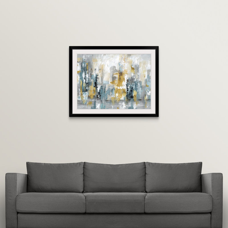 'City Views II' Print, 35" H x 44" W x 1" D, Framed Print, Black