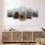 Grange Moulton Barn sur toile, 5 pièces-93821798