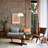 Morelli 85" Premium Arc Floor Lamp, Dimmable, Mid-Century Modern, Walnut & Weathered Brass, Lucite Molded Shade, Black V-Base, LED Compatible-88561505