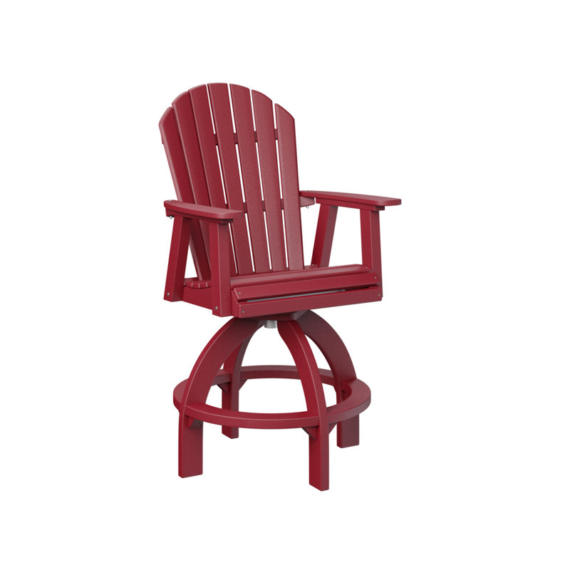 Chaise de bar berçante Berlin, 26.5", Rouge écarlate