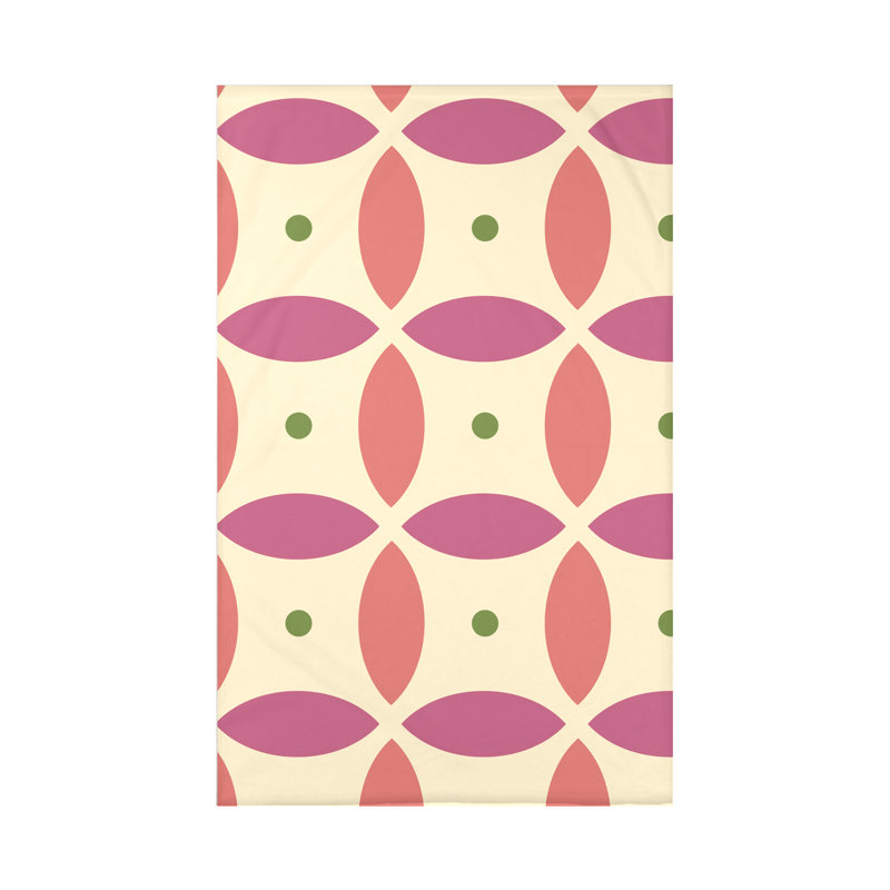Couverture géométrique en molleton, L 50 po x L 60 po, Citron doux