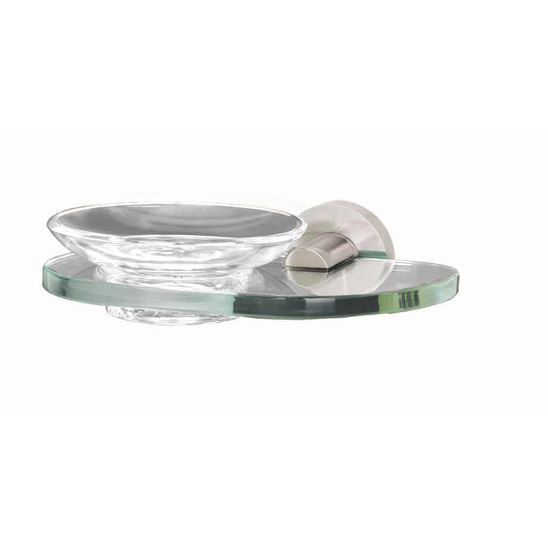Contemporary I Soap Dish, Satin Nickel