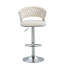 Christal Swivel Upholstered Adjustable Height Counter Stool-922044972-911530841
