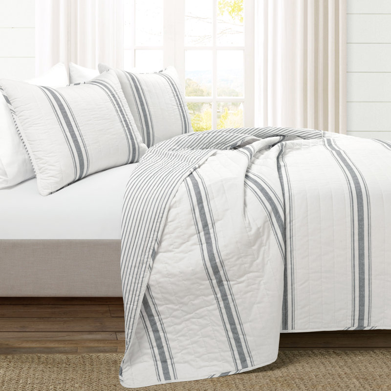 Gilroy Bedding, Navy, Twin-XL