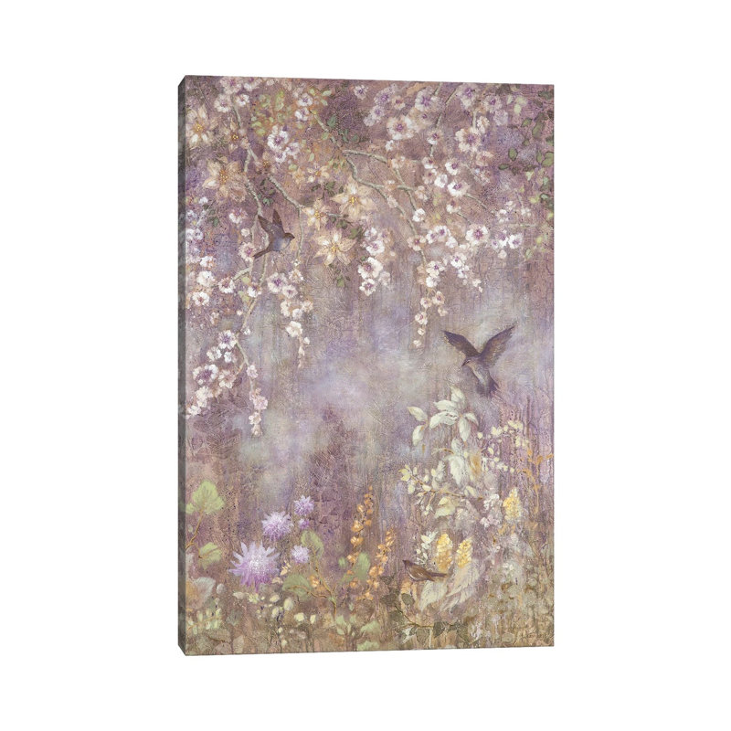 Twilight Garden by Lisa Marie Kindley - Wrapped Canvas Painting, 20.32 cm H x 30.48 cm W