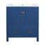 Meuble-lavabo avec lavabo simple, 2 portes à fermeture douce et 1 tiroir-1823838989
