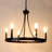 6 - Light Dimmable Wagon Wheel Chandelier-481397710