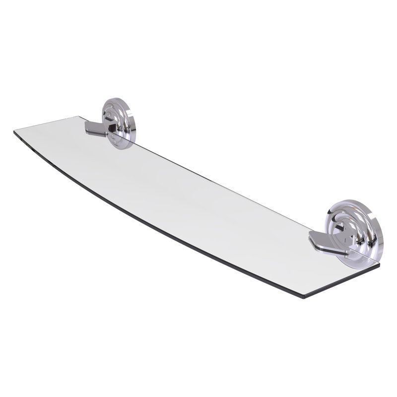 Leamore Bracket Shelf, Polished Chrome, 3" H x 24" W x 5" D